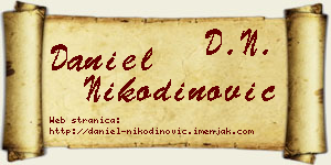 Daniel Nikodinović vizit kartica